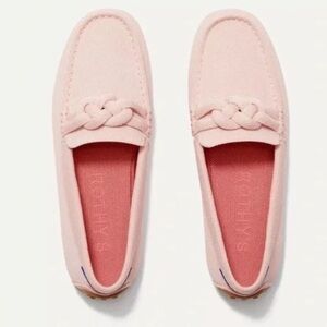 NIB Rothy's the braided driver in cake pop Blush Pink Women's Loafers size 11